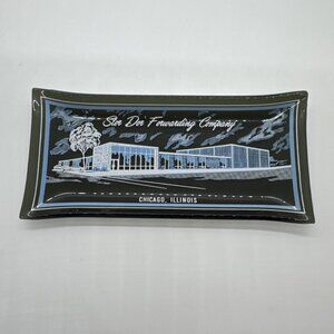 Vintage Glass Dish Ashtray Stor Dor Forwarding Company Chicago, Illinois